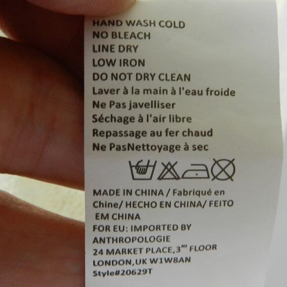 Anthropologie Tiny Boho Lace Open Draped Long Cardigan Size XS Ivory Cream Knit - Picture 8 of 12